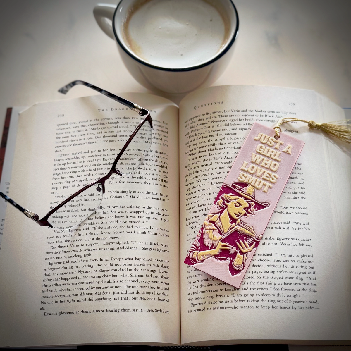 Just a Girl Who Loves Smut 3D Bookmark