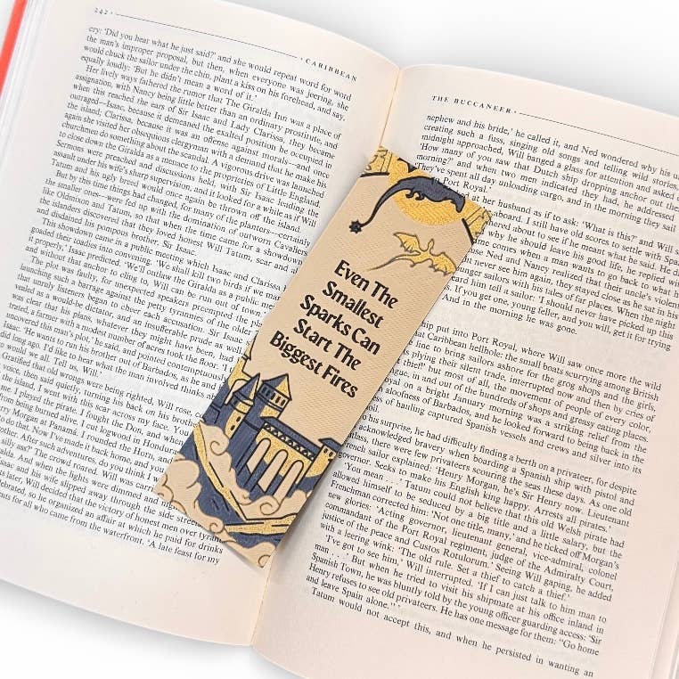 Even The Smallest Spark Fourth Wing Inspired 3D Bookmark