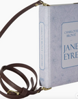 Jane Eyre Lilac Book Crossbody Handbag-Small