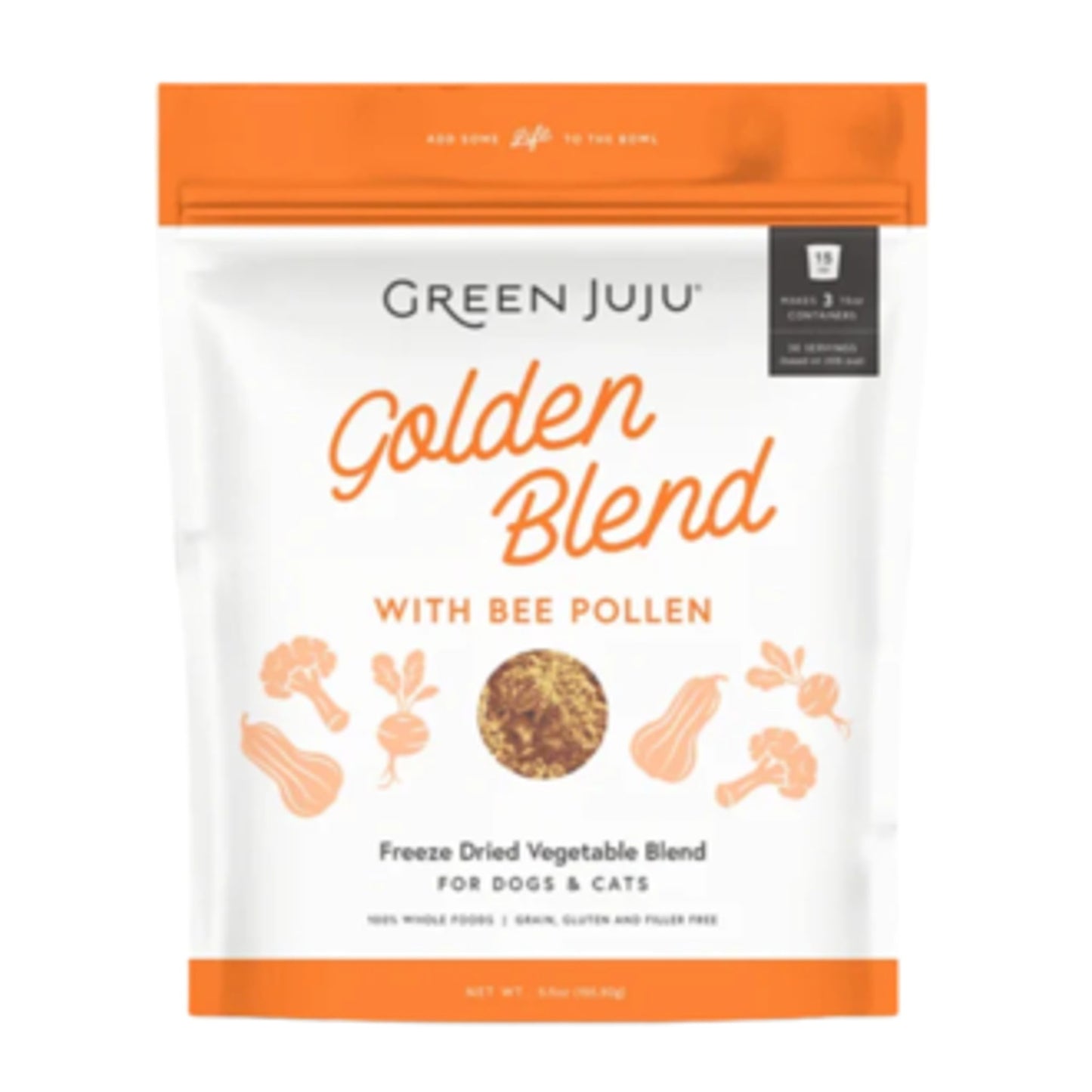 Green Juju Freeze-Dried Golden Blend With Bee Pollen