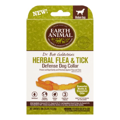 Earth Animal Herbal Flea & Tick Collar for Medium Dogs