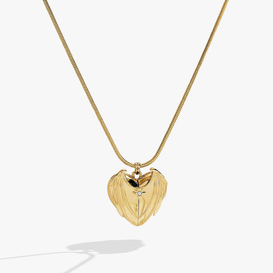 A Court of Thorns and Roses Velaris Heart Locket Necklace - Gold