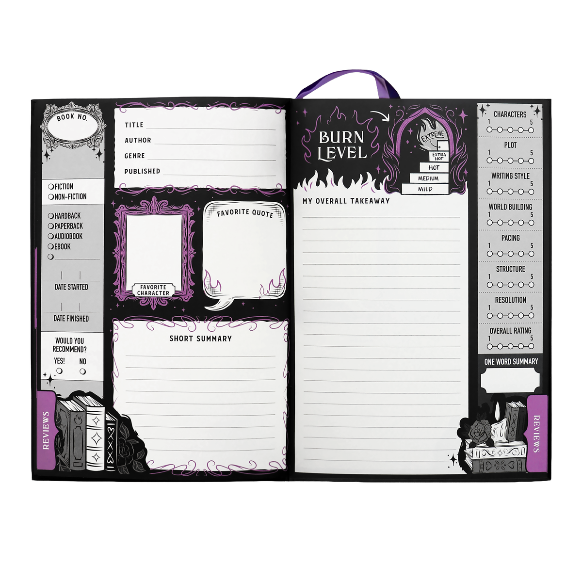 House of Wind Library Reading Journal for Readers