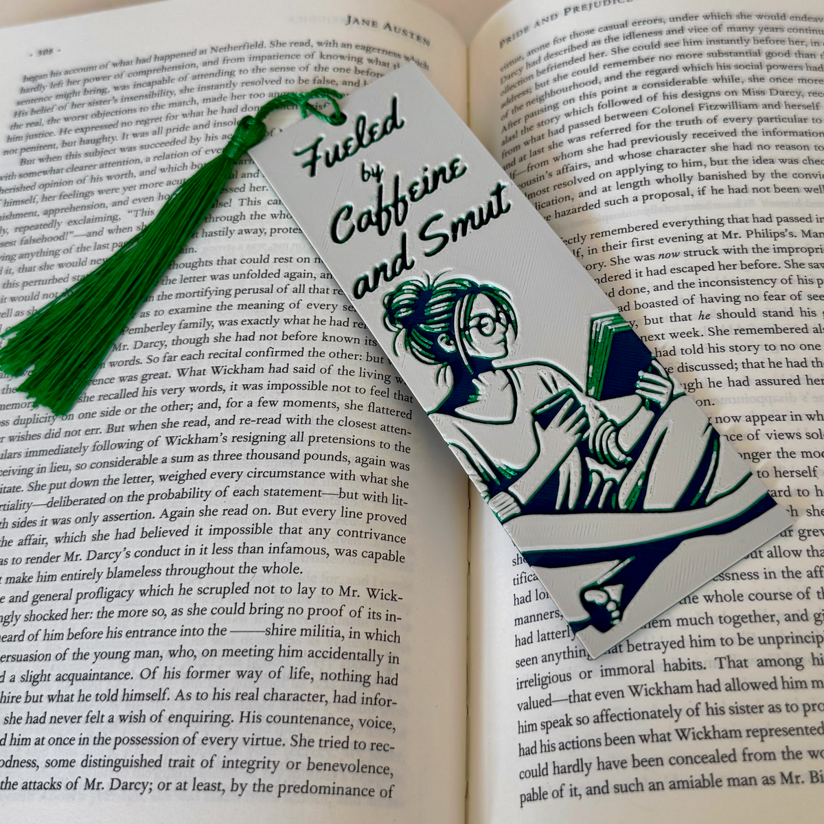 Fueled By Coffee and Smut 3D Bookmark