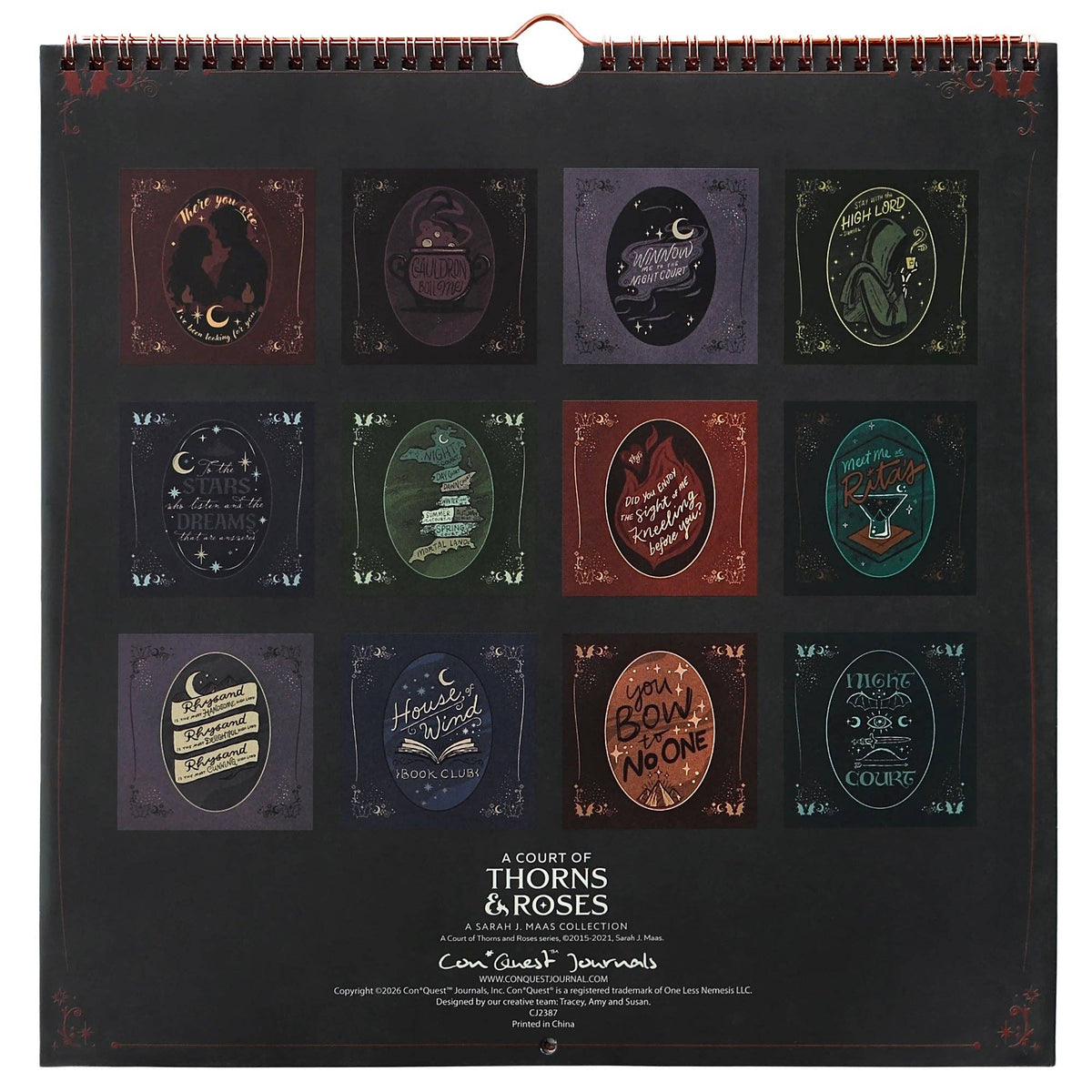 Velaris 2027 Spiral Wall Calendar