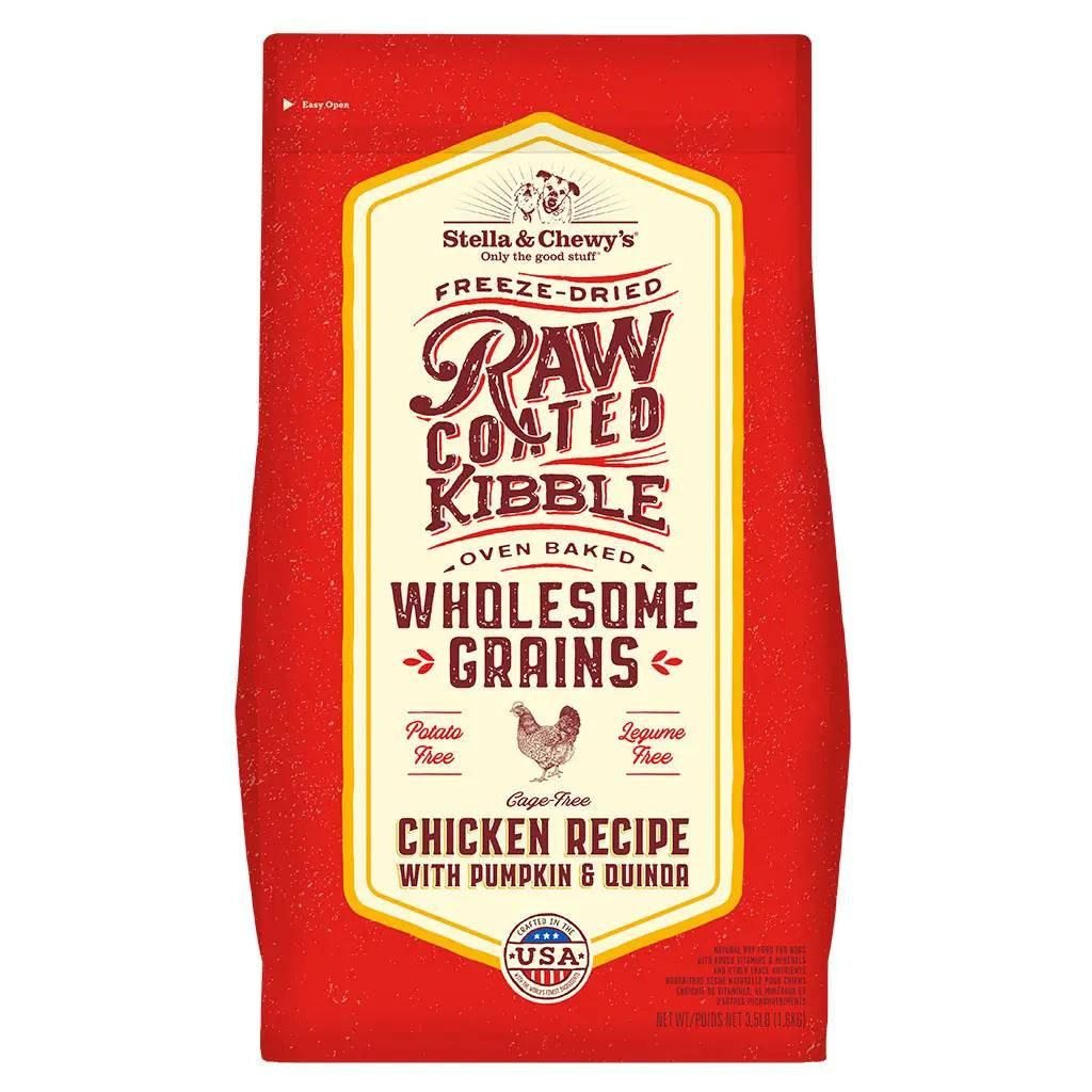 Stella & Chewy's Raw Coated Kibble, Wholesome Grain Chicken, 3.5-lb