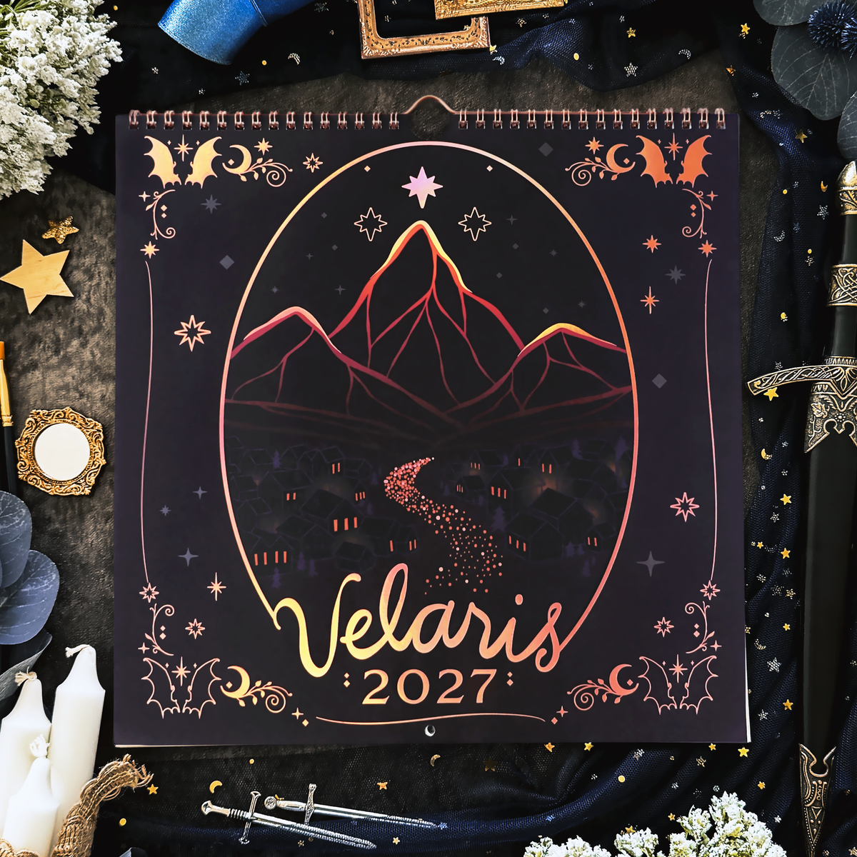 Velaris 2027 Spiral Wall Calendar