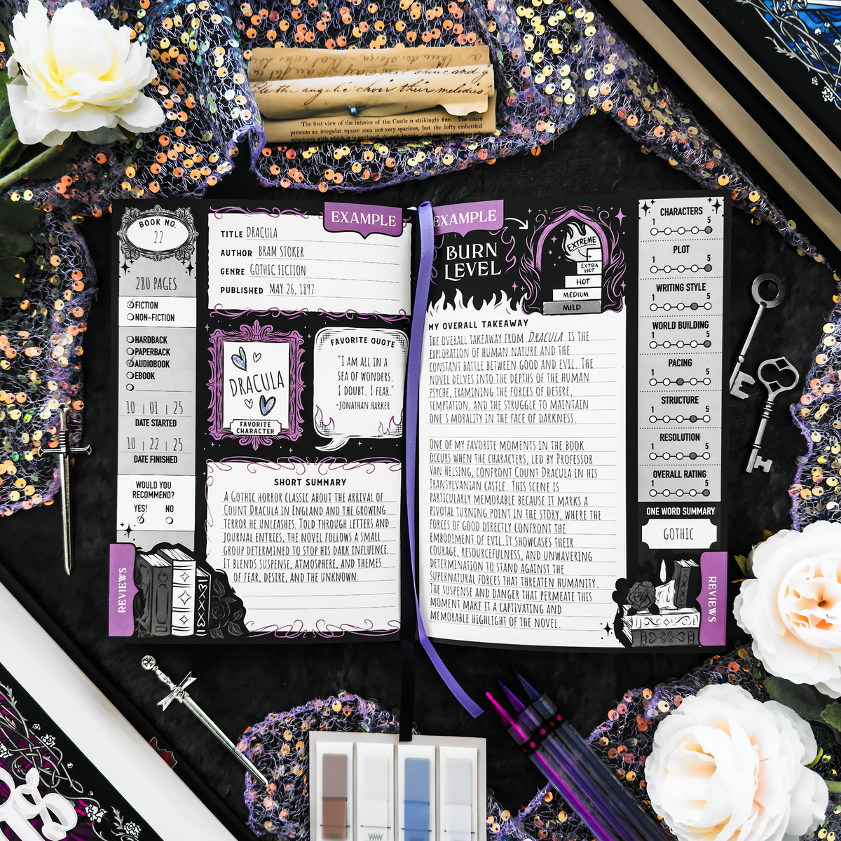 House of Wind Library Reading Journal for Readers