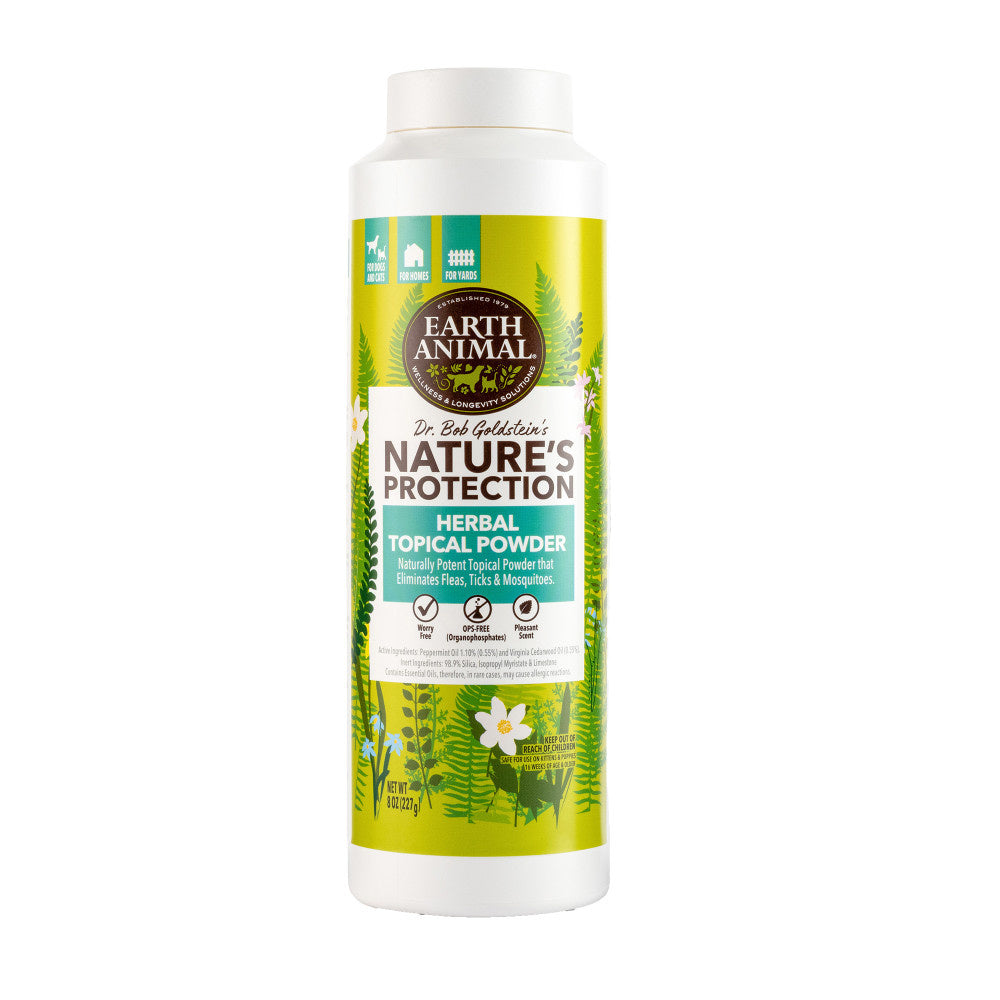 Earth Animal Herbal Topical Powder, Nature's Protection, 8-oz