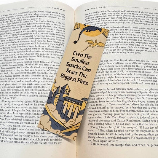 Even The Smallest Spark Fourth Wing Inspired 3D Bookmark 