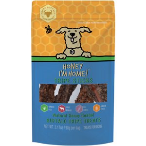 Honey I'm Home Tripe Sticks Buffalo Treats, 3.17 Oz