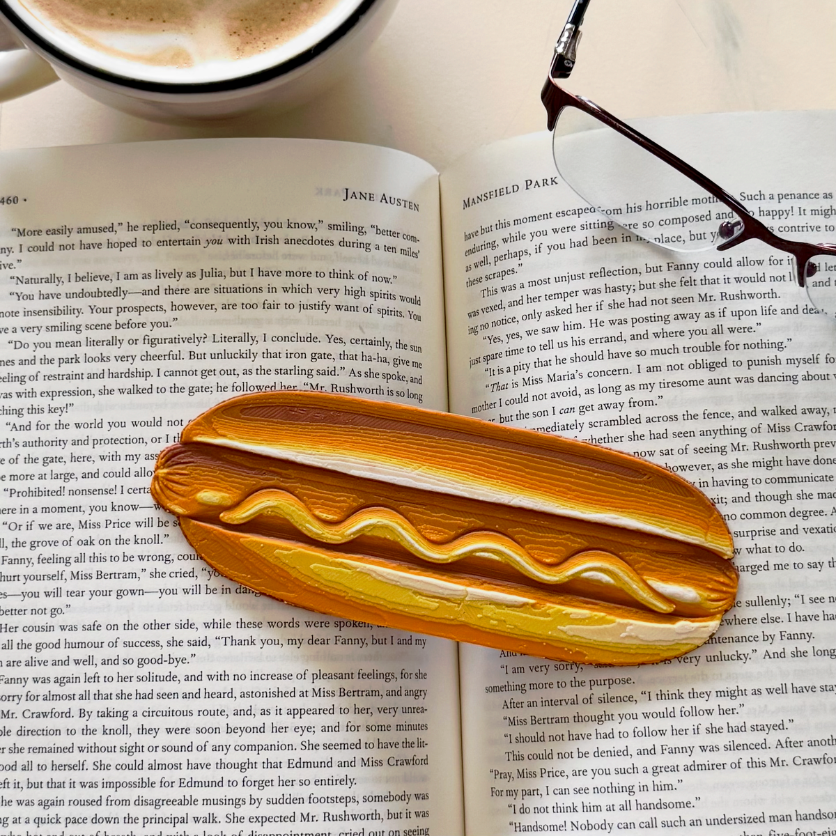 Retro Hotdog Glizzy 3D Bookmark