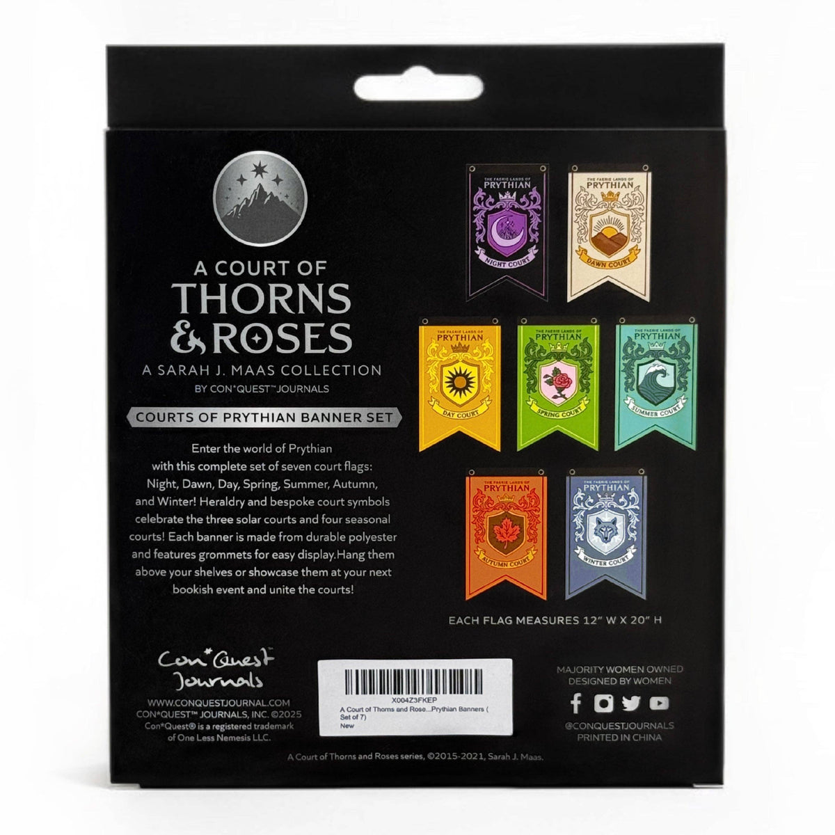 Courts of Prythian Banner Flag Set (12'' x 20'')