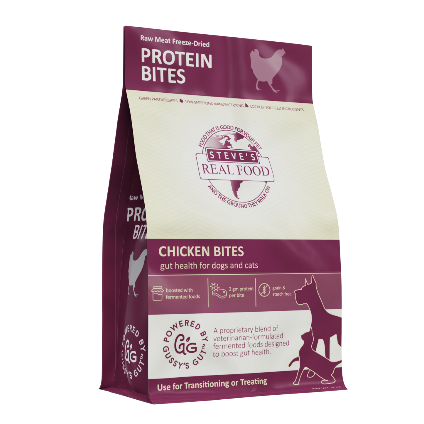 Steve's Real Food Freeze Dried Chicken Protein Bites, Pack of 1