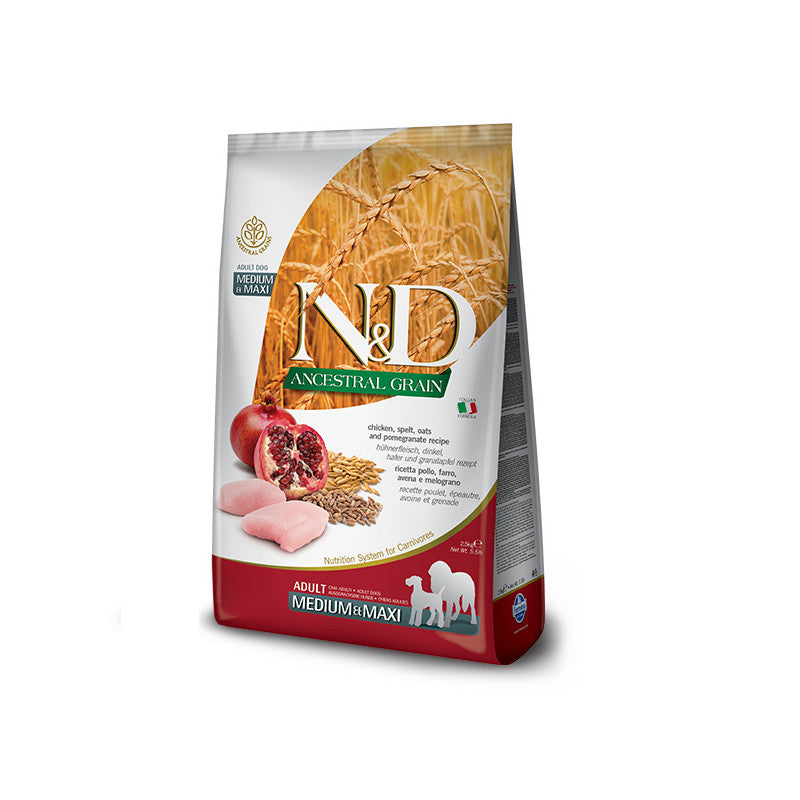 Farmina N&D Chicken & Pomegranate Dog Food 5.5-lb