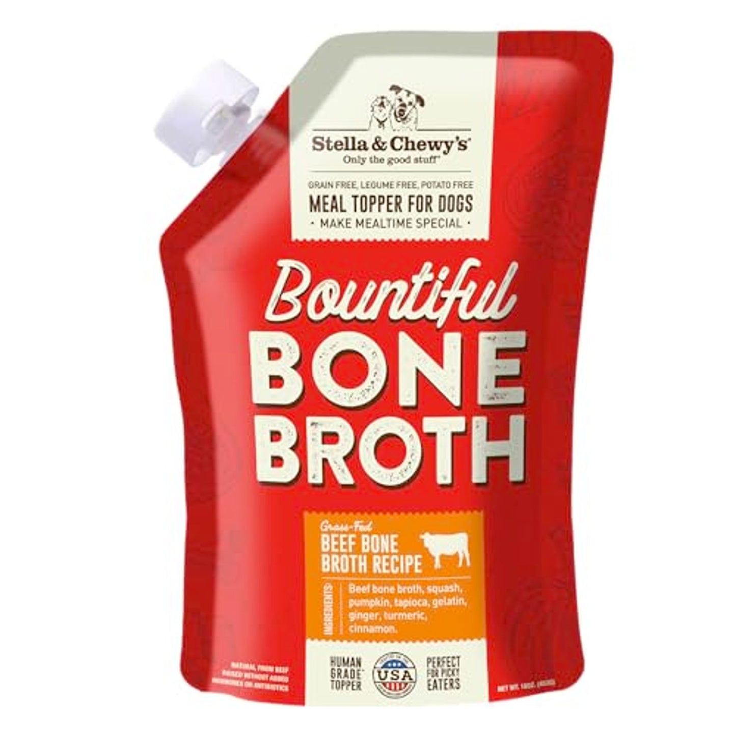 Stella & Chewy's Beef Bone Broth, 16 fl oz Resealable Pouch