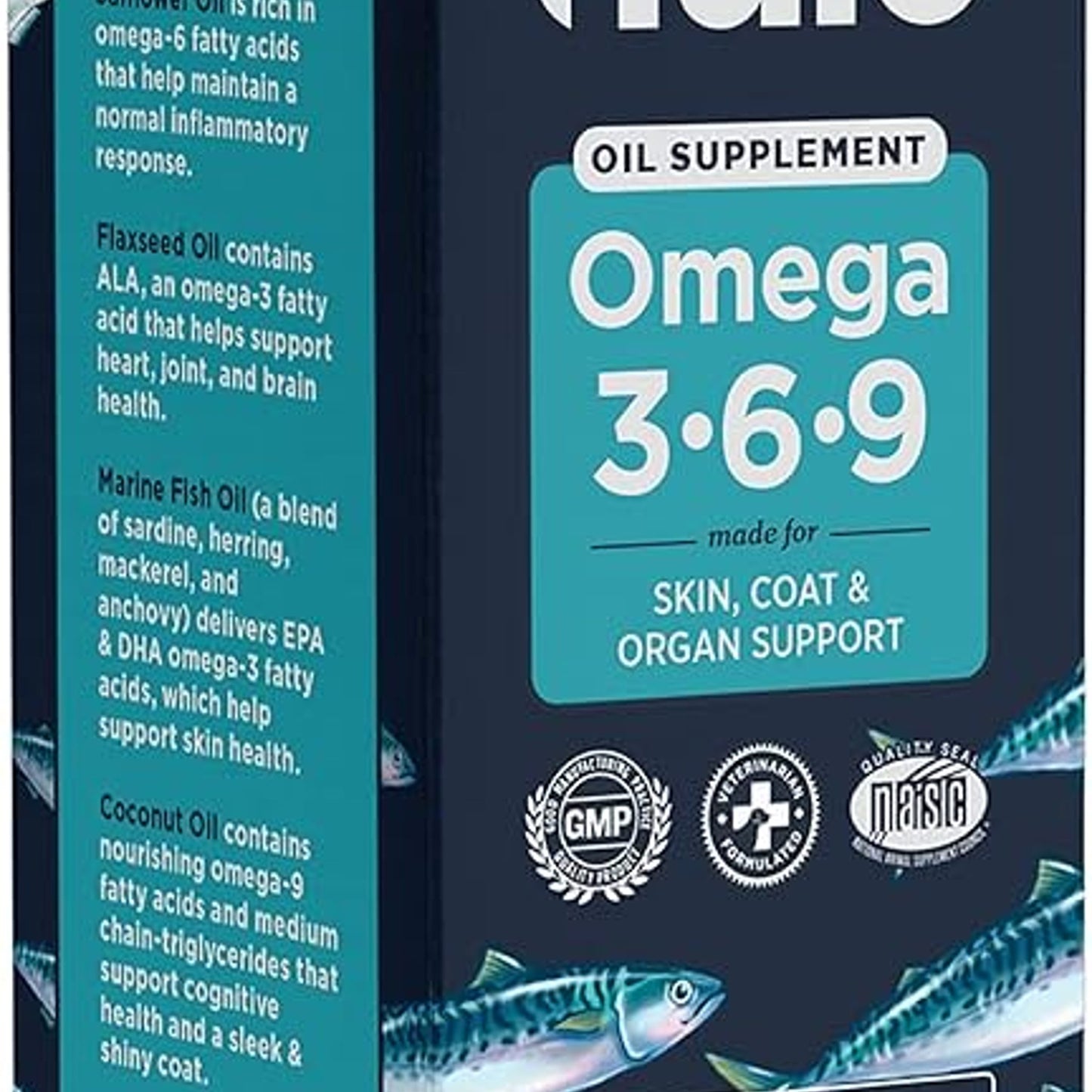 NULO Omega 3-6-9 Oil Blend for Dogs, 16 Oz
