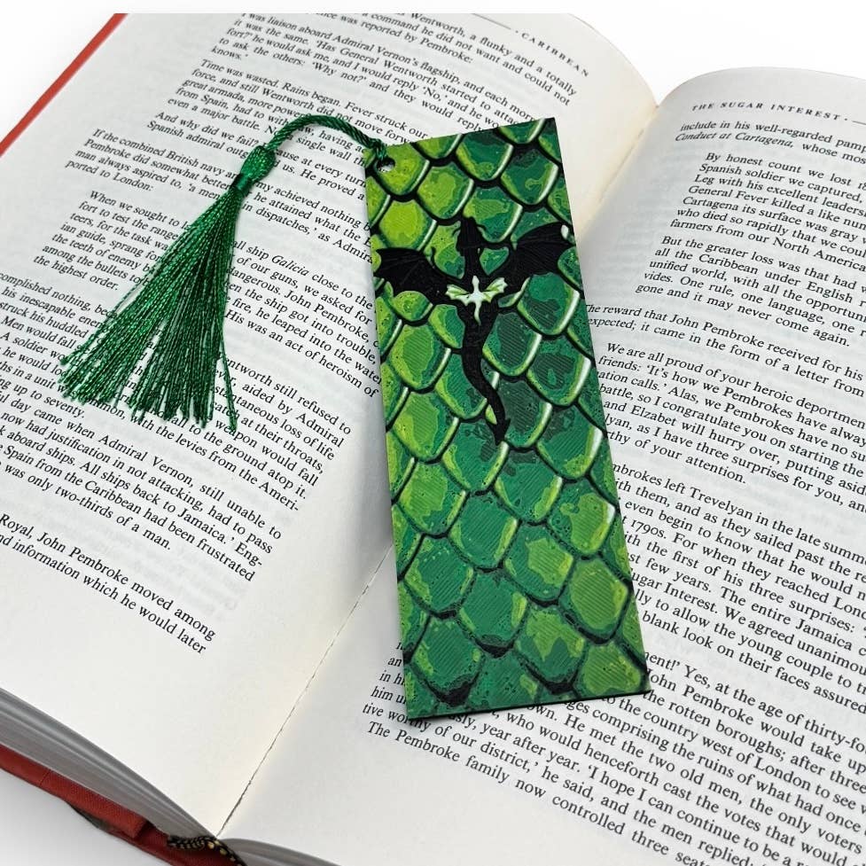 Dragon Scales Fourth Wing Inspired 3D Bookmark 