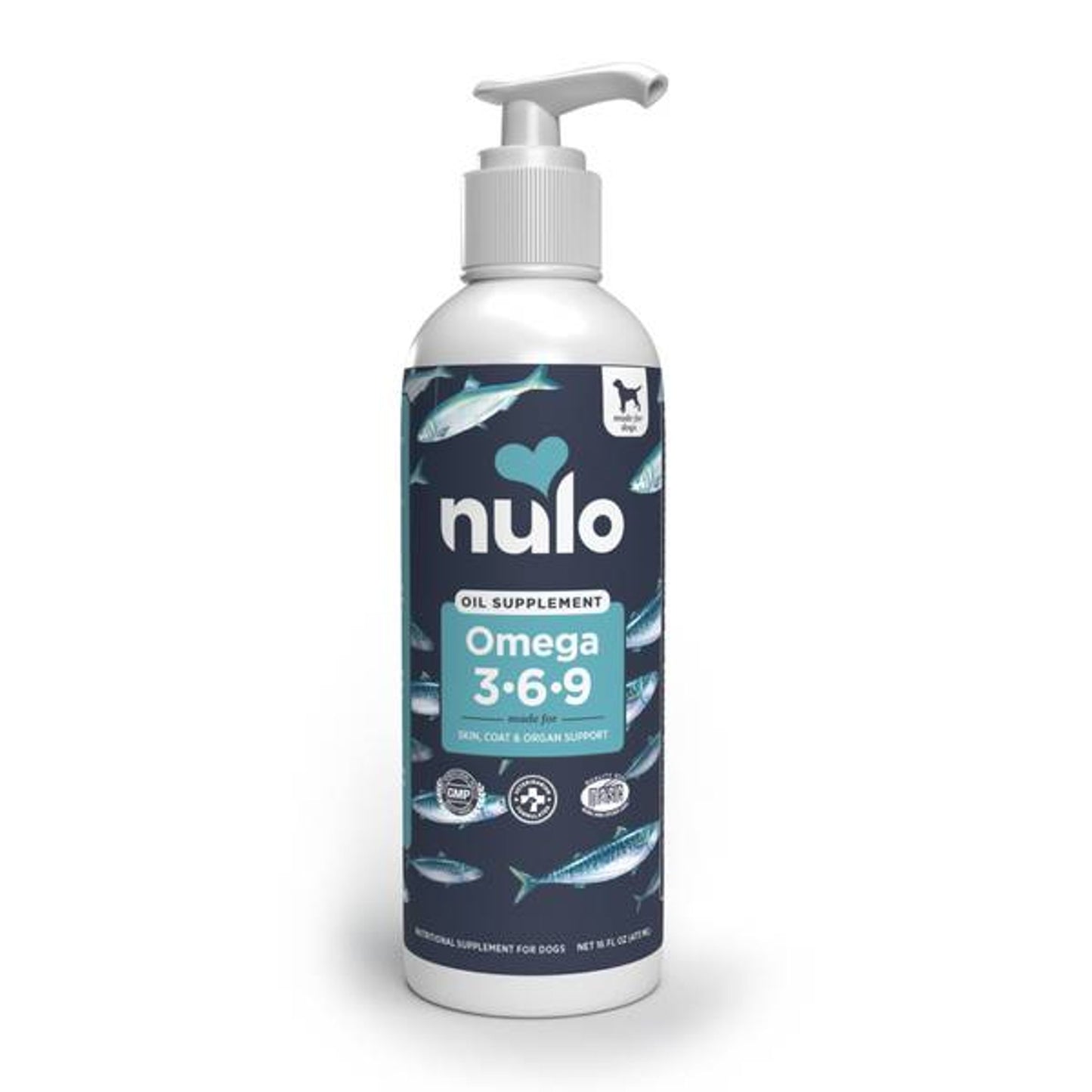 NULO Omega 3-6-9 Oil Blend for Dogs, 16 Oz