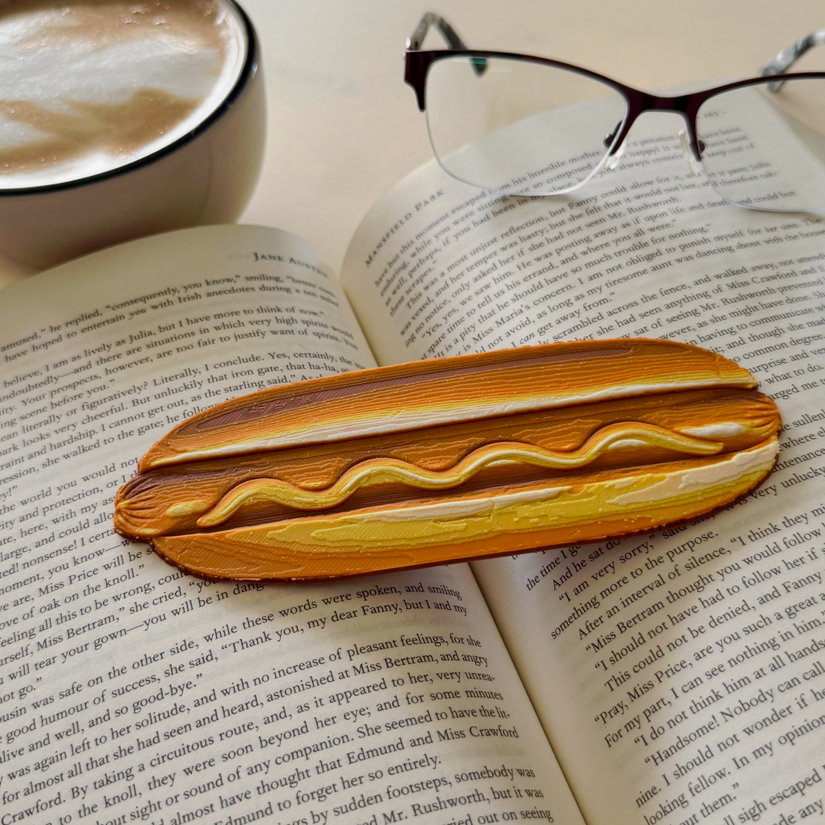 Retro Hotdog Glizzy 3D Bookmark