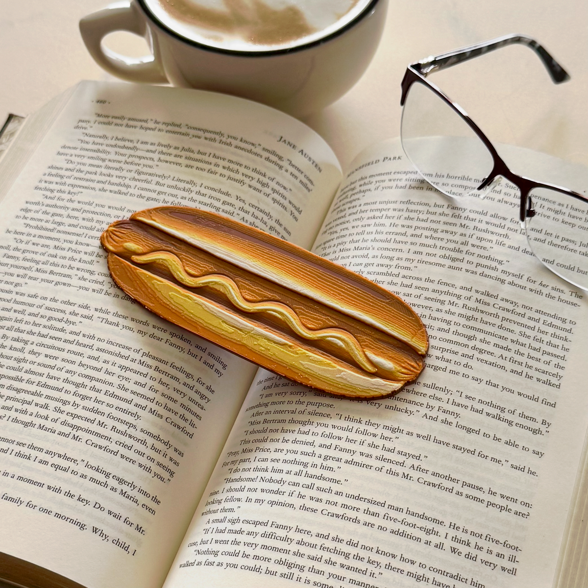 Retro Hotdog Glizzy 3D Bookmark