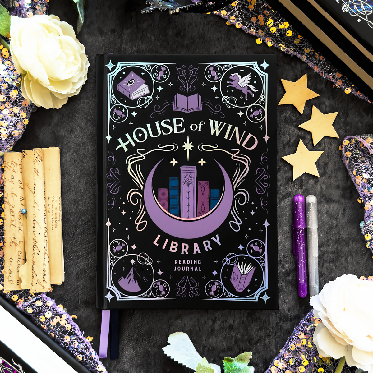 House of Wind Library Reading Journal for Readers