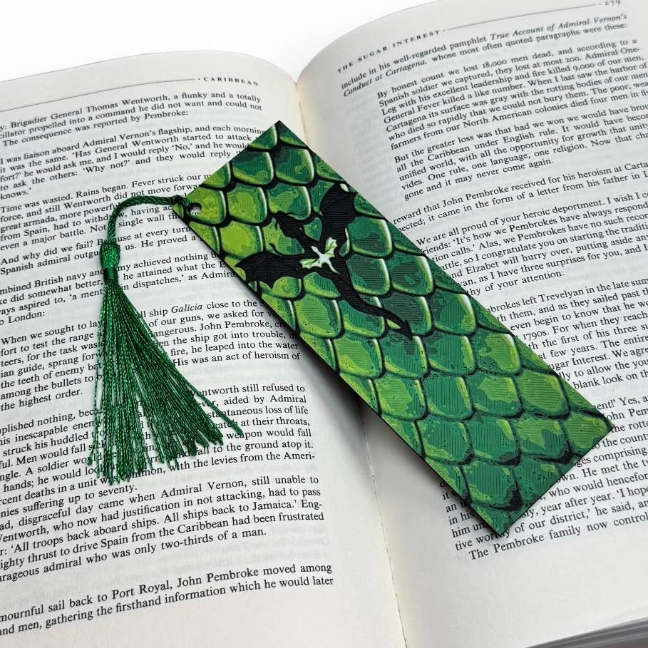 Dragon Scales Fourth Wing Inspired 3D Bookmark 