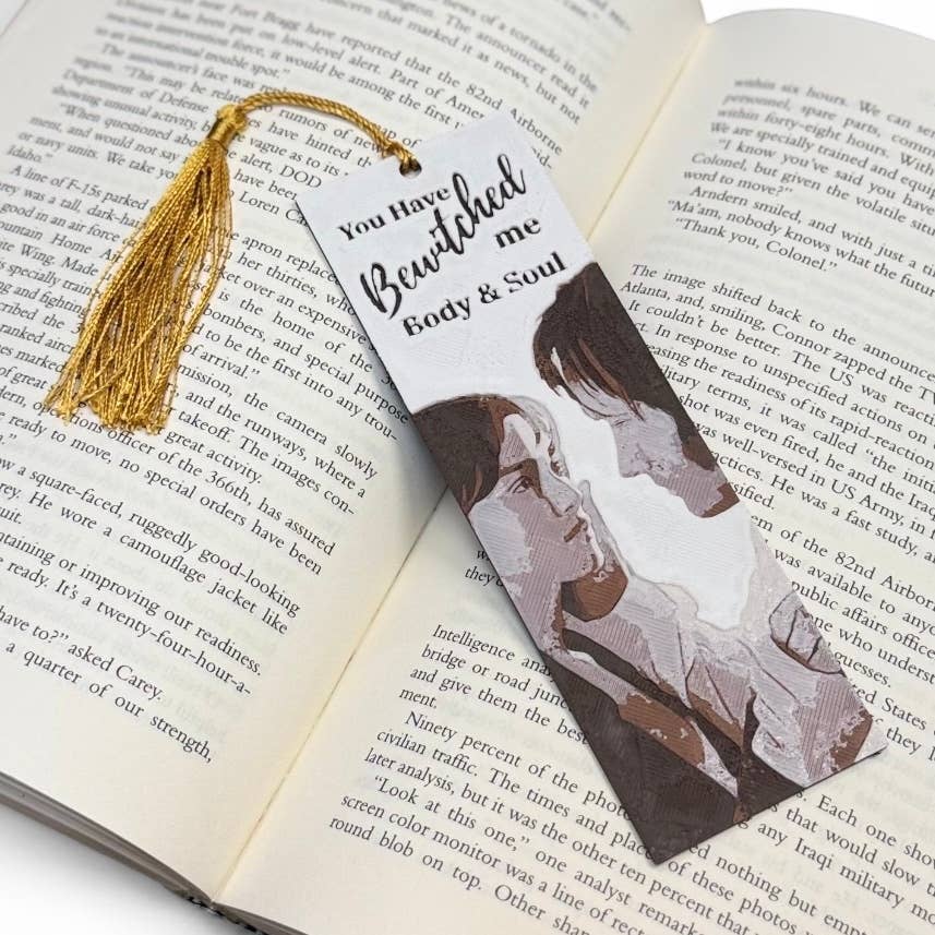 Pride and Prejudice Inspired 3D Bookmark