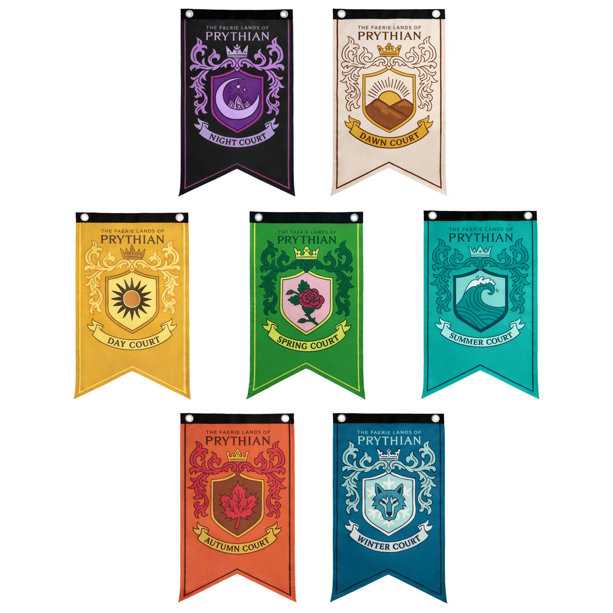 Courts of Prythian Banner Flag Set (12'' x 20'')