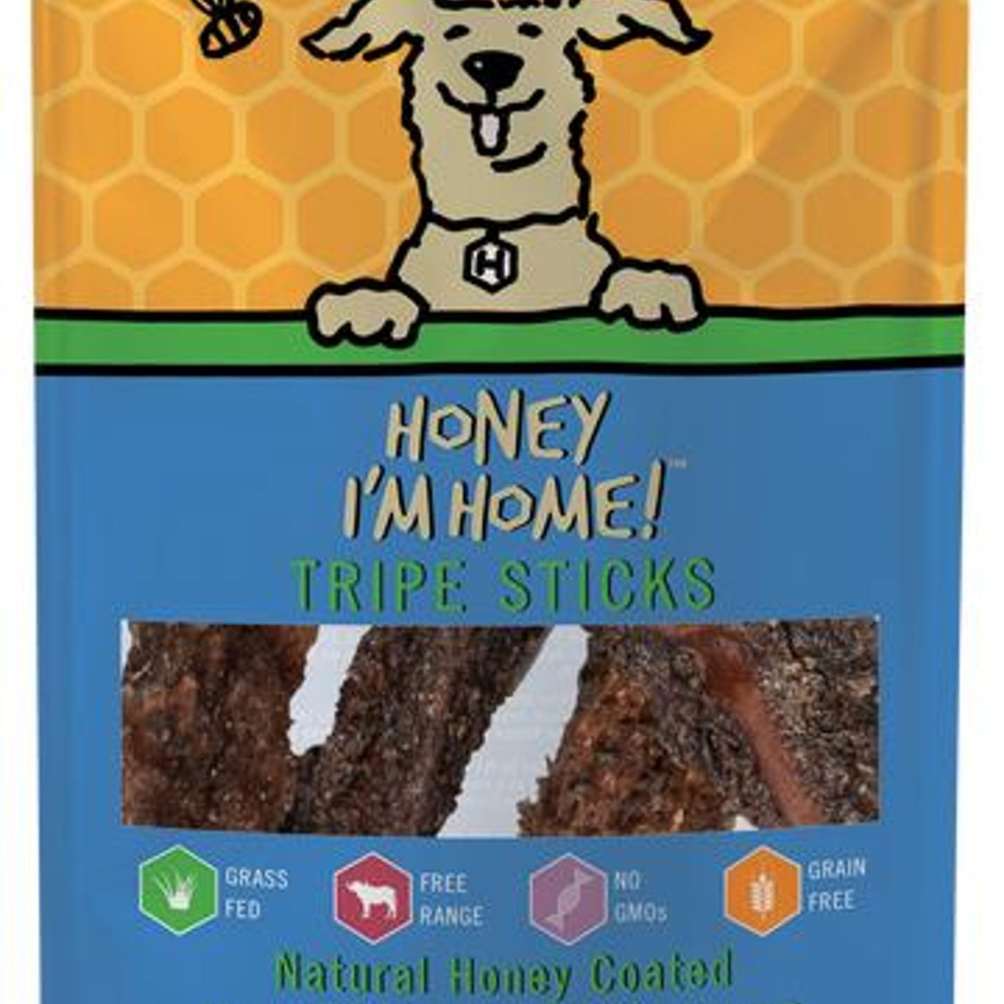 Honey I'm Home Tripe Sticks Buffalo Treats, 3.17 Oz