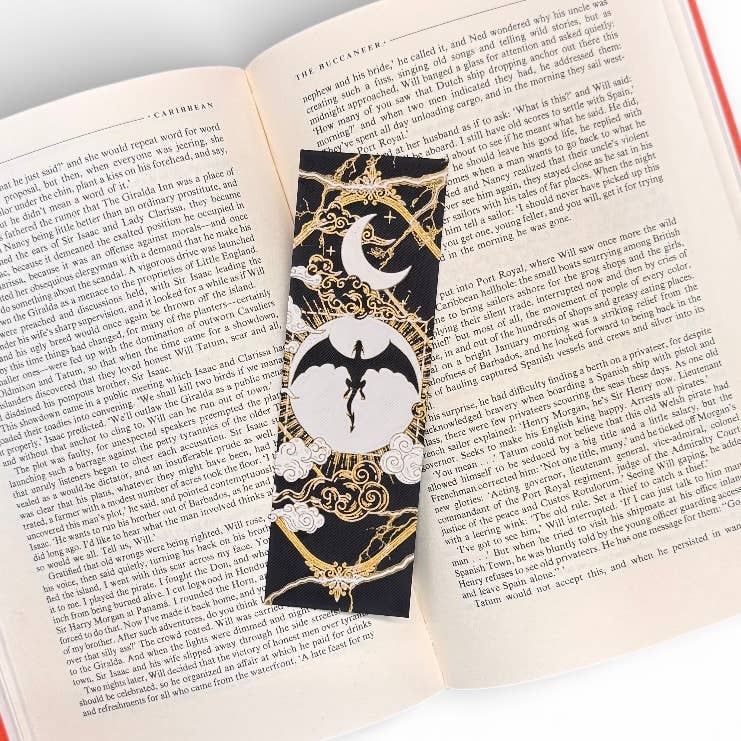 Fourth Wing Inspired Black Dragon 3D Bookmark 