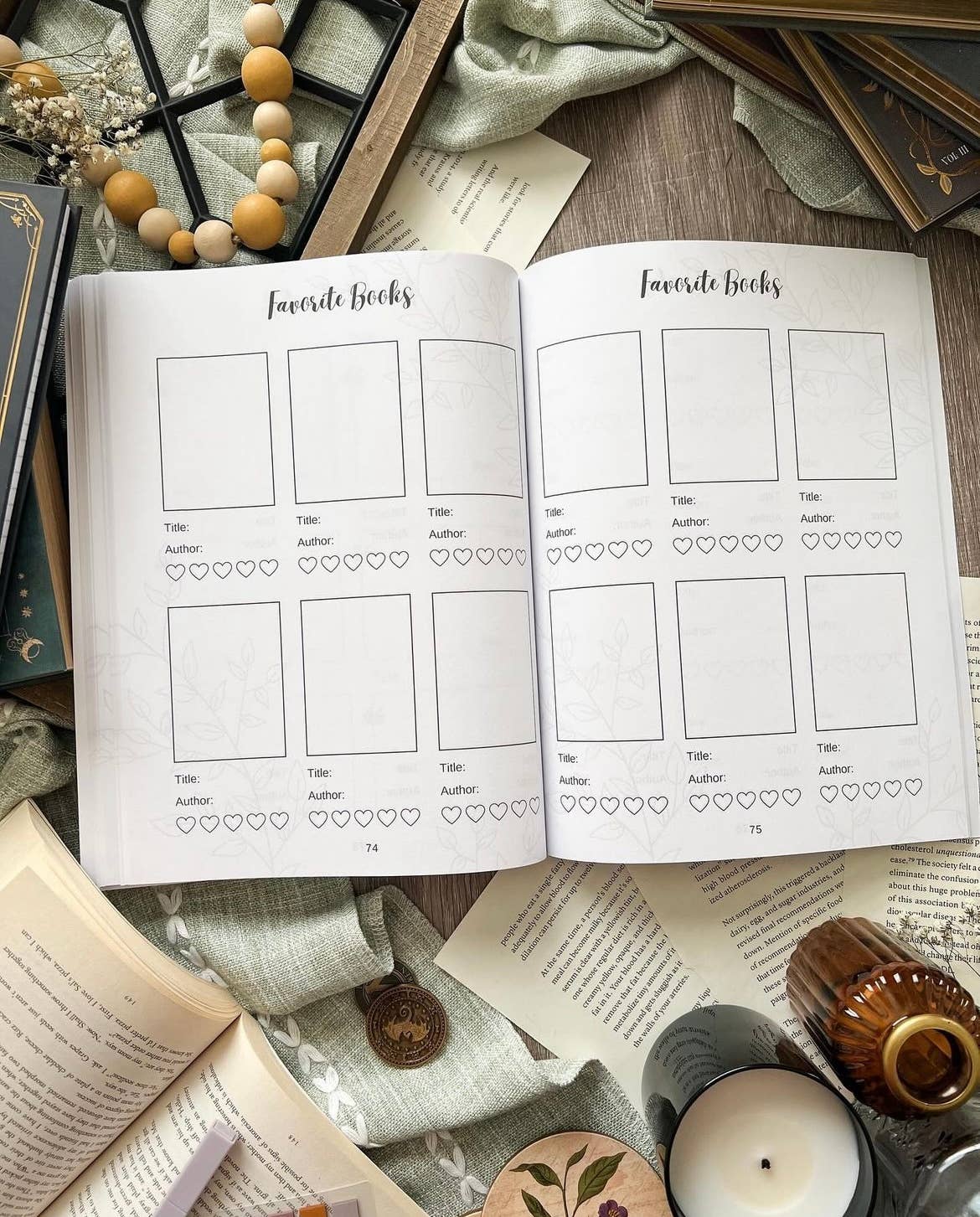 Reading Journal, Book Journal, Review Journal, Book Tracker
