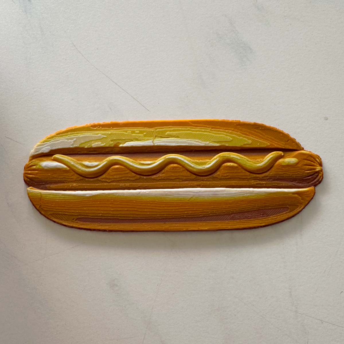 Retro Hotdog Glizzy 3D Bookmark