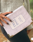 Jane Eyre Lilac Book Crossbody Handbag-Small