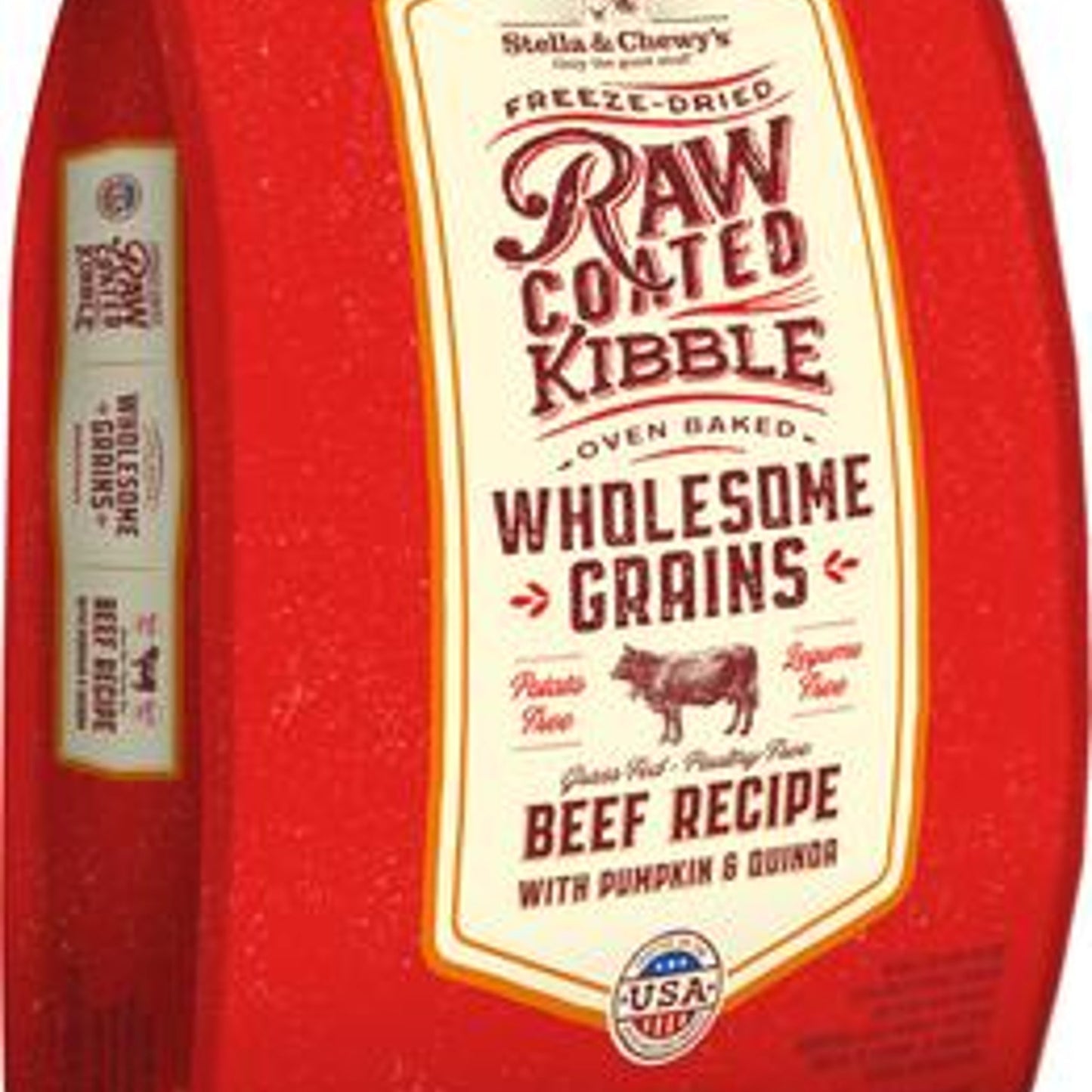 Stella & Chewy's Raw Coated Beef Kibble, Wholesome Grain 3.5-lb