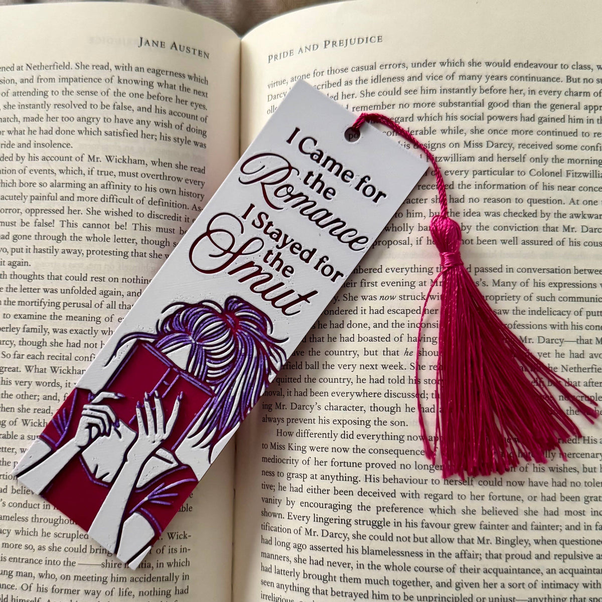 I Came For The Romance, I Stayed For The Smut 3D Bookmark