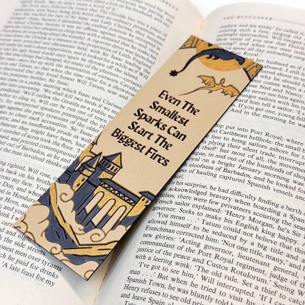 Even The Smallest Spark Fourth Wing Inspired 3D Bookmark 