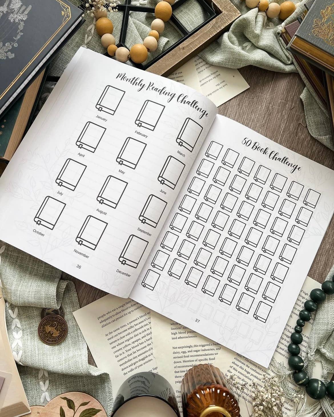 Reading Journal, Book Journal, Review Journal, Book Tracker