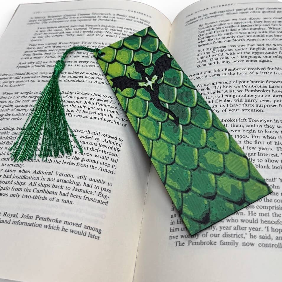 Dragon Scales Fourth Wing Inspired 3D Bookmark 
