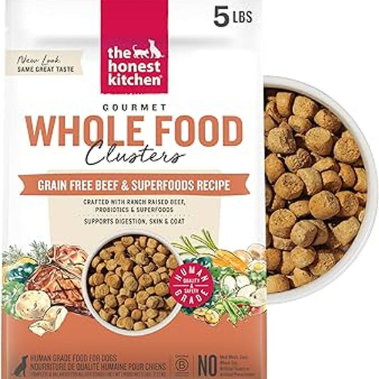 The Honest Kitchen Beef Dry Dog Food, 5 Lbs Pack of 6