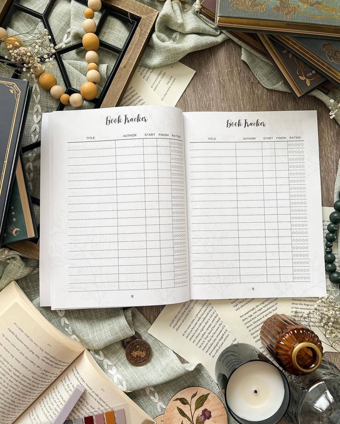 Reading Journal, Book Journal, Review Journal, Book Tracker