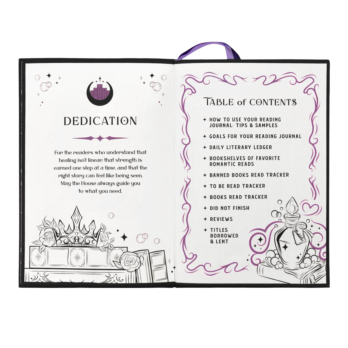 House of Wind Library Reading Journal for Readers