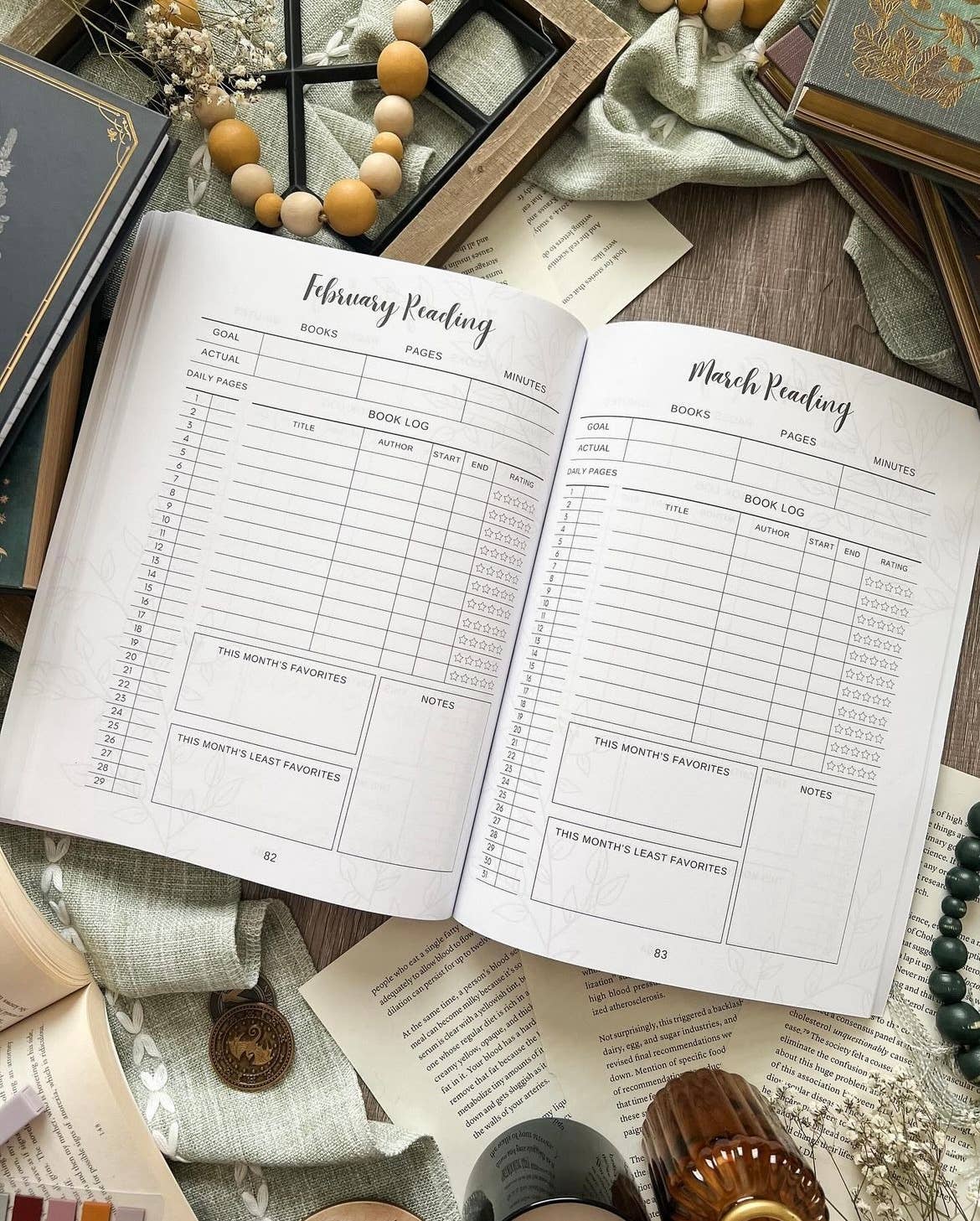Reading Journal, Book Journal, Review Journal, Book Tracker