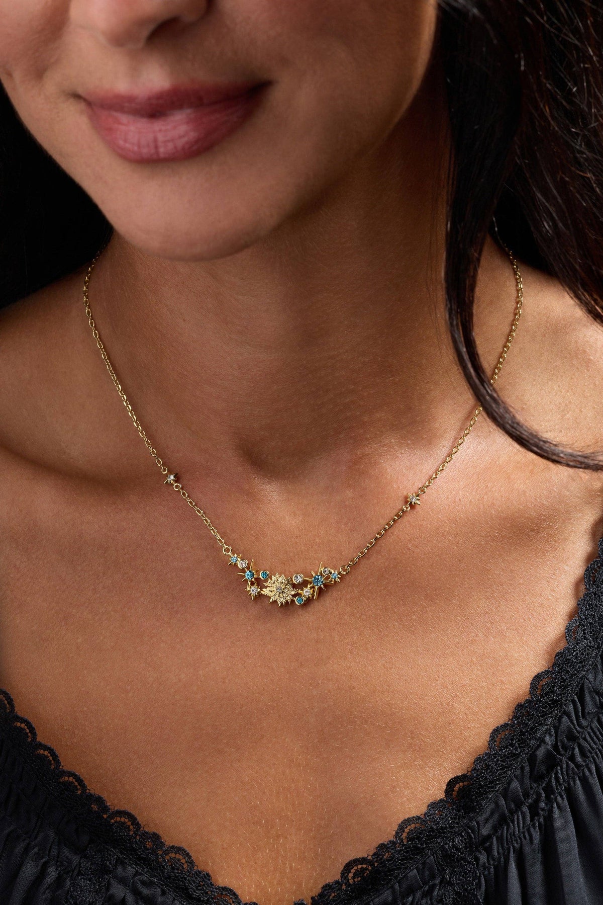 ACOTAR Frost and Starlight Flower Necklace
