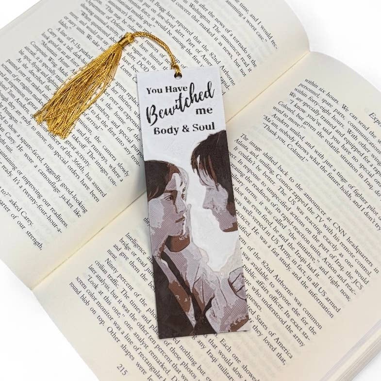 Pride and Prejudice Inspired 3D Bookmark