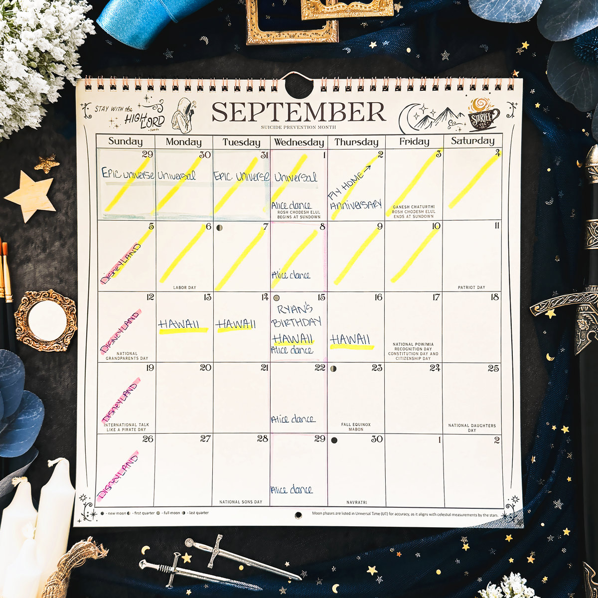 Velaris 2027 Spiral Wall Calendar