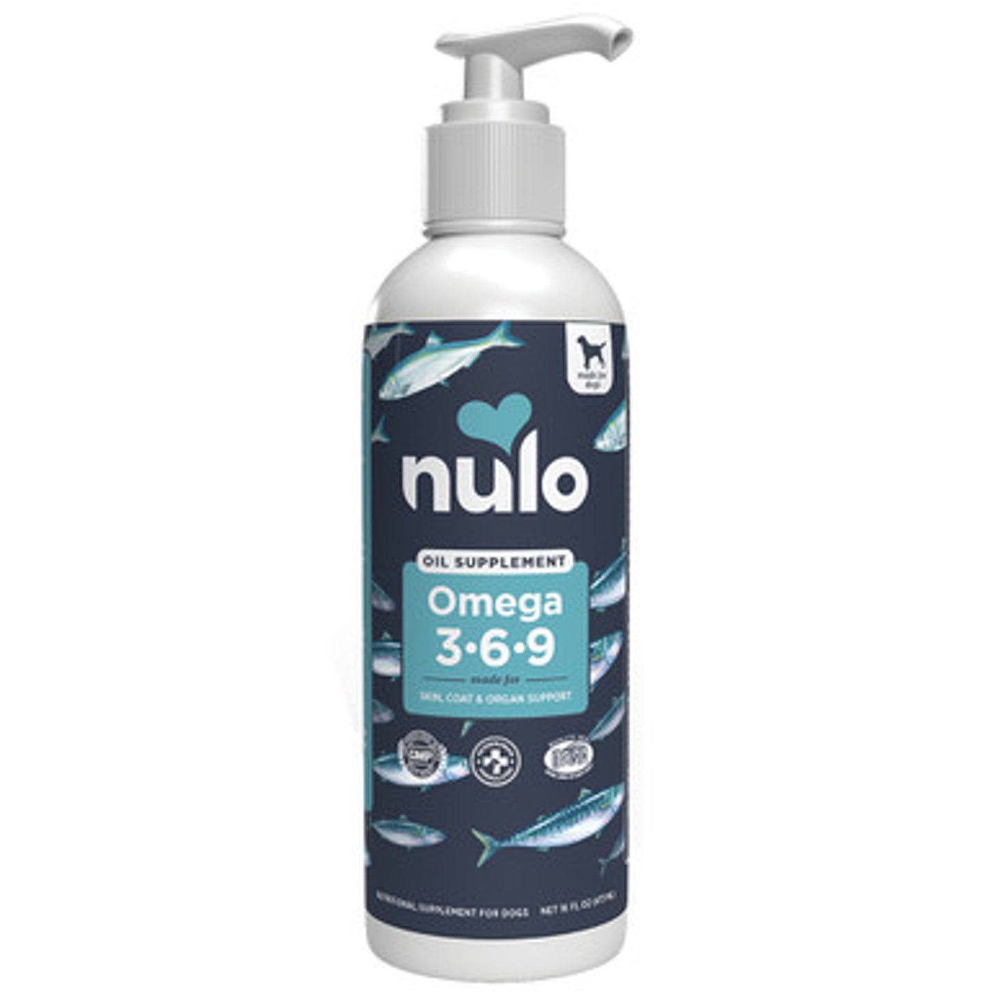 NULO Omega 3-6-9 Oil Blend for Dogs, 16 Oz