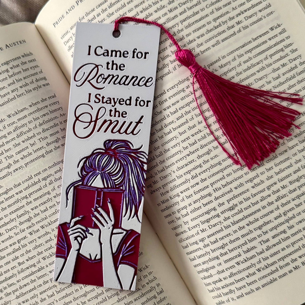I Came For The Romance, I Stayed For The Smut 3D Bookmark